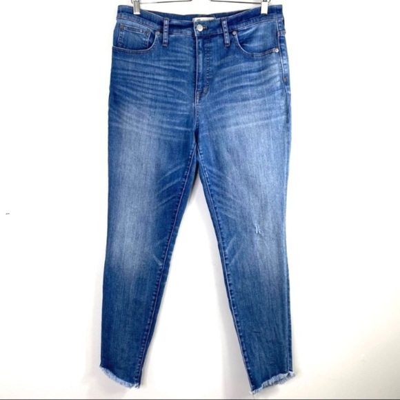 Madewell 10” High Rise Skinny Jeans Tulip Hem Edition - Picture 3 of 9